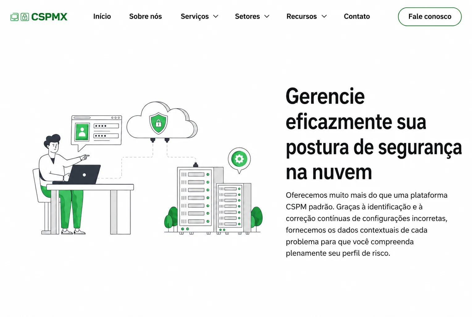 Plataforma de gestão de postura de segurança em nuvem CSPMX