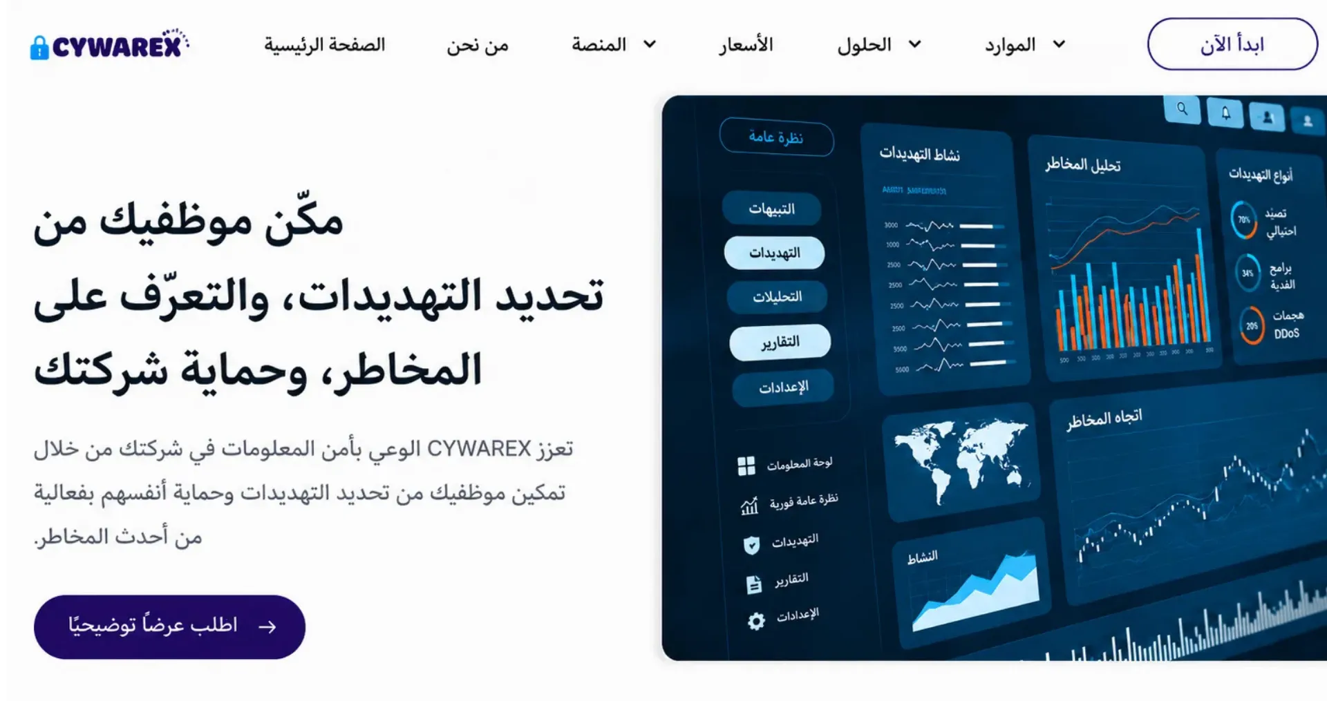 منصة التدريب على التوعية الأمنية CYWAREX