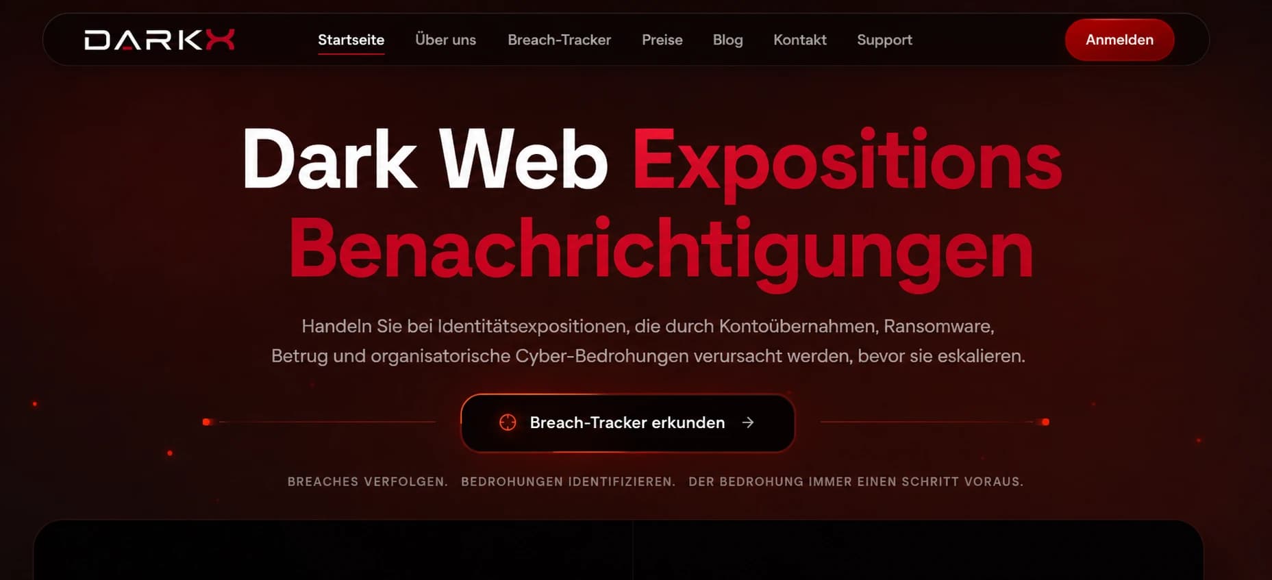 DARKX Plattform für Dark-Web-Monitoring